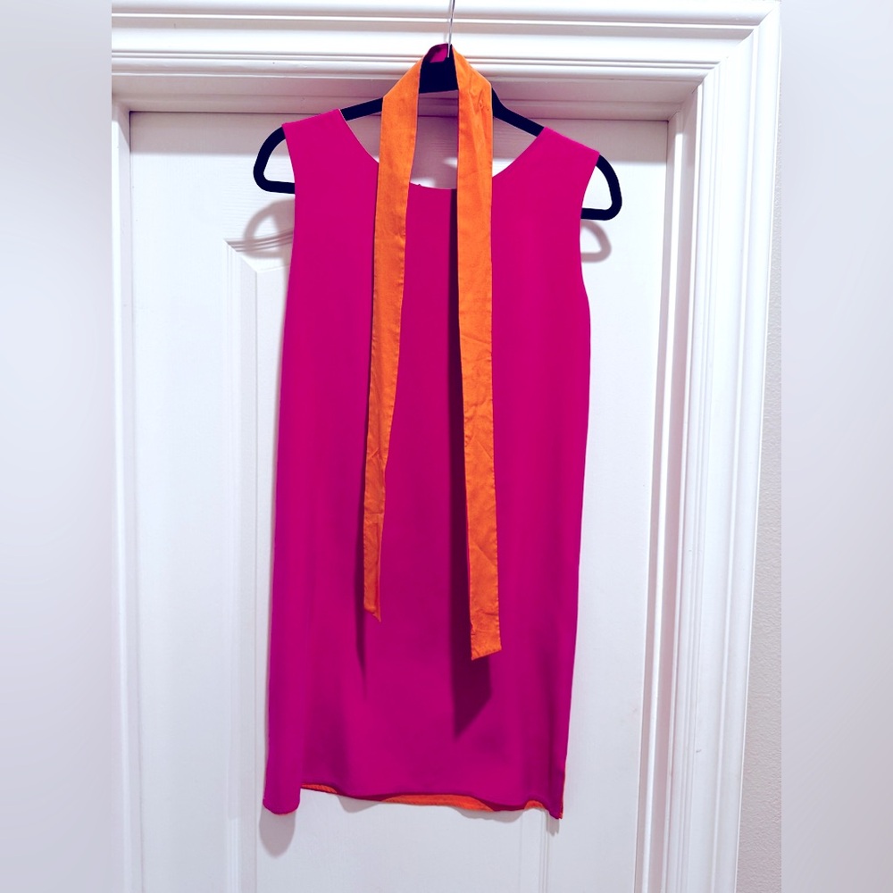 Hot pink dress